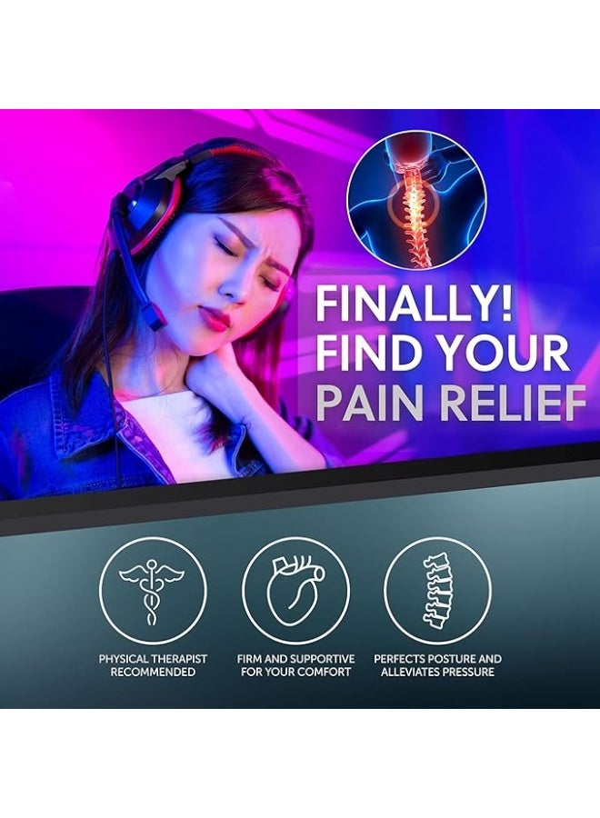 Neck Support Memory Foam Cushion for Chairs and Car Seats Comfortable Headrest Support for Driving and Daily Sitting - Image 2